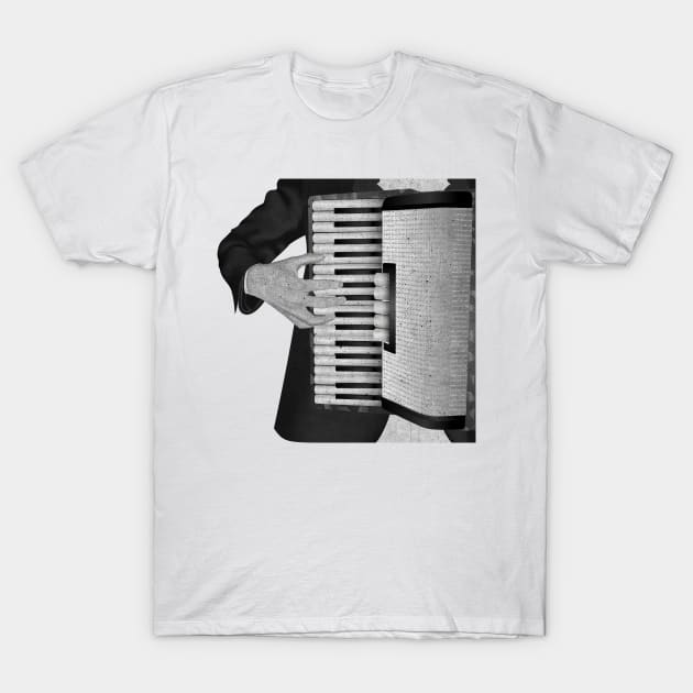 Accordion player T-Shirt by designbek